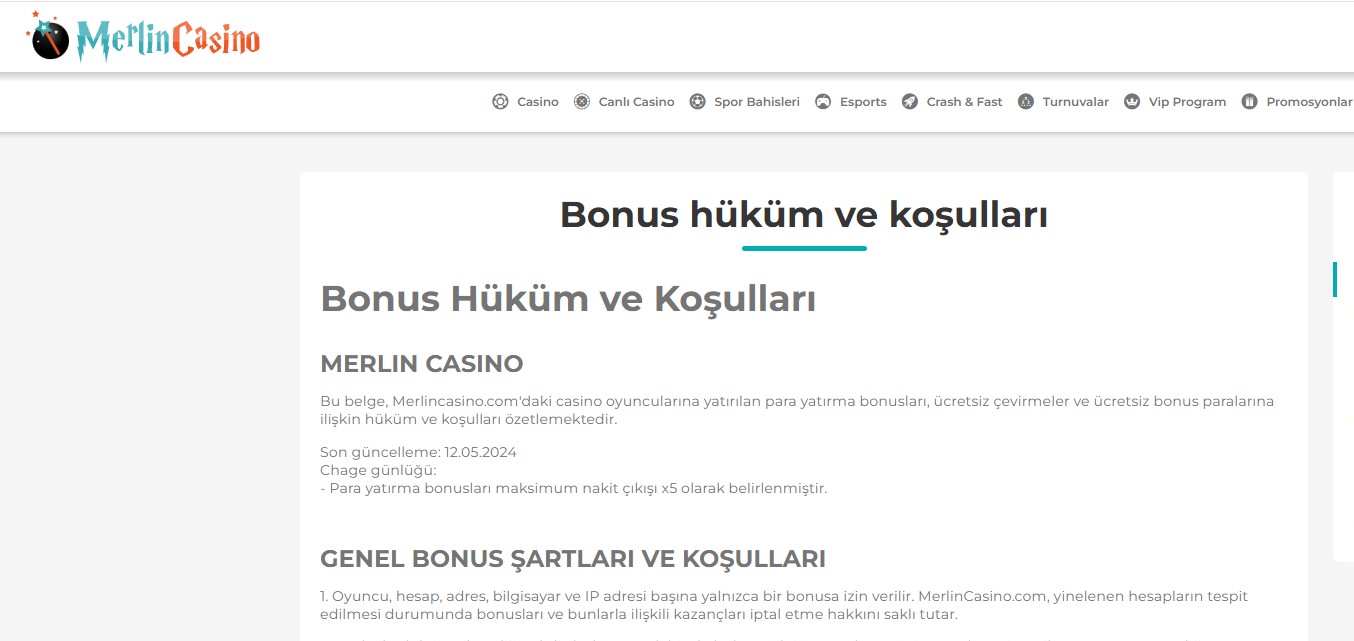 Merlincasino Telegram